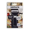 Samura Sharp &amp; Effortless metalinis daržovių skustuvas su tiesiais 61 mm peiliais iš japoniško plieno sidabro