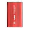 QOLTEC išorinio kietojo disko dėklas HDD/SSD 2.5" SATA3 USB 3.0 Raudona