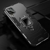 TakeMe Armor galinio dangtelio dėklas su stovu / piršto žiedu / magneto elementu automobiliniam laikikliui Samsung Galaxy A42 (A426B) 5G Juodas