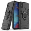 Pferd TakeMe Armor Stand Back Dėklas / piršto žiedas / automobilio laikiklio magnetas, skirtas Samsung Galaxy A32 (A326) 5G Juodas