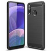 Pferd TakeMe CARBON efekto TPU itin plonas galinio dangtelio dėklas, skirtas Samsung Galaxy A20s (A207F) juodas
