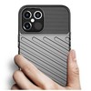 TakeMe Thunder TPU itin plonas galinio dangtelio dėklas, skirtas Apple iPhone 12 Pro Max Juodas