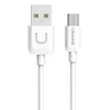 USAMS U-Turn microUSB Kabelis 1m baltos spalvos 2A MICUSBXD02 (US-SJ098)