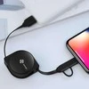 USAMS Kabelis zwijany U1 2w1 1m juoda/juodas (lightning/microUSB) SJ192USB01 (US-SJ192)