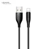USAMS U18 Lightning 2A Fast Charge Kabelis 1m juodos spalvos SJ266USB01 (US-SJ266)