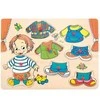 Dėlionė Woody 90320 Eco Wooden mokomoji spalvota puošni galvosūkė Sebastian (8 vnt.) vaikams nuo 3 metų (30x23cm)