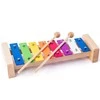 Woody 91892 Eco Wooden / Metal muzikos instrumentas - Spalvotas ksilofonas vaikams nuo 3 metų (25,5 cm)