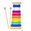 Woody 91892 Eco Wooden / Metal muzikos instrumentas - Spalvotas ksilofonas vaikams nuo 3 metų (25,5 cm)