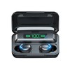 „WoW 5C Super-Fit TWS Bluetooth 5.1“ ausinės su HD mikrofonu, LED įkrovimu, USB įkrovikliu, juodos