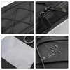 Wozinsky bike carrier bag with shoulder strap 13l juodos spalvos (WBB1BK)