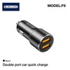 JELLICO automobilinis įkroviklis F9 36W 2xUSB QC3.0 Juodas