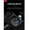 XO FM moduliatorius BCC01 Bluetooth MP3 automobilinis įkroviklis 15W juodos spalvos