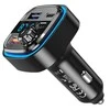 Automobilinis įkroviklis / FM siųstuvas XO BCC08 USB x2, USB-C, MP3, Bluetooth 5.0 (juodas)