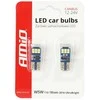 Amio LED lemputė w5w T10 CANBUS 18SMD Balta spalva