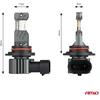 Amio LED lemputės Hybrid series HB4 9006 6000K Canbus 60W