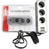 Automobilinio pridegiklio lizdo šakotuvas AMiO SOC3 3in1 12V/24V su USB jungtimi