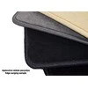 Kilimėliai ARS MERCEDES-BENZ ACTROS MP4 Gigaspace (standard seat) /2012+ - 3p - Dangos tipas 1053 - pilka / apsiūta juostele