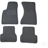Kilimėliai QuiltyMats AUDI A6 2011-2018 (C7) (4 vnt.), Juodas-Gray /13-14 - Kilimėlių fiksatoriai (žiedai) Plastikiniai apvalūs 8vnt.