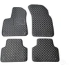 Kilimėliai QuiltyMats AUDI Q7 2015+ (4 vnt.), Juodas-Gray /13-14 - Kilimėlių fiksatoriai (žiedai) Plastikiniai apvalūs 4vnt.