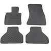 Kilimėliai QuiltyMats BMW X5 2013-2018 (F15) (4 vnt.), Juodas-Juodas /11-14 - Atstumas tarp fiksatorių Vairuotojo kilimėlyje - 35cm