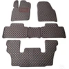 Kilimėliai QuiltyMats DODGE DURANGO 2011+ (I, II ir III eilės 6v.) (5 vnt.), Juodas-Raudona /16-MAX3