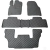Kilimėliai QuiltyMats DODGE DURANGO 2011+ (I, II ir III eilės 6v.) (5 vnt.), Juodas-Gray /13-MAX3