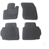 Kilimėliai QuiltyMats FORD MONDEO 2014-2022 (4 vnt.), Juodas-Gray /13-14 - Kilimėlių fiksatoriai (žiedai) Plastikiniai ovalūs 2vnt.