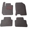 Kilimėliai QuiltyMats HYUNDAI KONA 2017+ (4 vnt.), Juodas-Raudona /16-14