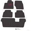 Kilimėliai QuiltyMats MAZDA 5 2008-2010 (6v., I, II ir III eilės) (5 vnt.), Juodas-Raudona /16-MAX2