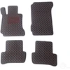 Kilimėliai QuiltyMats MERCEDES-BENZ C-class W204 2007-2014 (4 vnt.), Juodas-Raudona /16-14