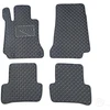 Kilimėliai QuiltyMats MERCEDES-BENZ C-class W205 2014-2021 (4 vnt.), Juodas-Gray /13-14