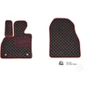 Kilimėliai QuiltyMats MERCEDES-BENZ SLK-class R230 2001-2011 (2 vnt.), Juodas-Raudona /16-12