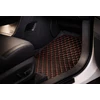 Kilimėliai QuiltyMats NISSAN PATHFINDER 2004-2012 (I ir II eilė) (3 vnt.), Juodas-Raudona /16-MAX2