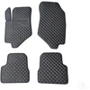 Kilimėliai QuiltyMats PEUGEOT 2008 2019+ (4 vnt.), Juodas-Gray /13-14