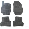 Kilimėliai QuiltyMats RENAULT CAPTUR 2013-2018 (4 vnt.), Juodas-Juodas /11-14