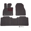 Kilimėliai QuiltyMats RENAULT SCENIC 2009-2016 (3 vnt.), Juodas-Raudona /16-16