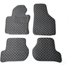 Kilimėliai QuiltyMats VOLKSWAGEN GOLF 2003-2009 (4 vnt.), Juodas-Gray /13-14 - Kilimėlių fiksatoriai (žiedai) Plastikiniai ovalūs 8vnt.