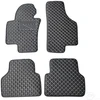 Kilimėliai QuiltyMats VOLKSWAGEN TIGUAN 2007-2016 (4 vnt.), Juodas-Gray /13-14 - Kilimėlių fiksatoriai (žiedai) Plastikiniai apvalūs 4vnt.