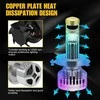 Haizg LED H4 lemputės su lęšiu U8 22000lm 110W 2vnt.