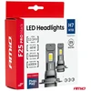 LED lemputės H7 AMiO F25 PRO Juodas 12V/24V 68W 7646lm 6000K (2 vnt., Full Canbus)