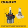 LED lemputės priešrūkiniams žibintams PSX24W 2504, 6500K, 6000 LM, 2 vnt. AUXITO I9