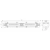 M-TECH LED Žibintas Bar 27W 12V-24V Spot 186mm