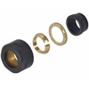 adapters kapara caurulei 15mm, 24-19, matēts juodas