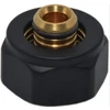 Adaptor for multilayer pipe 16x2 mm, 24-19, Juodas Matt