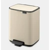 Brabantia atkritumu tvertne ar pedāli Bo, 4l, soft beige