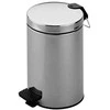 atkritumu tvertne ar pedāli Plan, 5l, hroms
