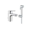 Grohe Bauedge S praustuvo maišytuvas su dušeliu. chromas