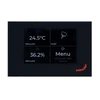 Zehnder ComfoAir 200 Multi Control skārienjūtīgais ekrāns ventilācijas plūsmas ātruma regulēšanai, juodas