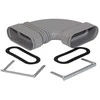 Zehnder ComfoTube Līkums flat 51, 90*, horizontāls