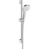 Hansgrohe Croma Select E Vario dušo komplektas 650 mm, EcoSmart 9l/min, 3 srovės, baltas/chromas